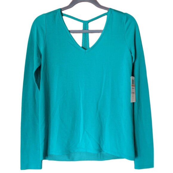 Jessica Simpson Tops - Jessica Simpson Drm Catcher Perfomance Activewear Teal Top Size S